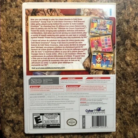 Cold Stone Creamery Scoop It Up on Wii - Picture 3 of 3